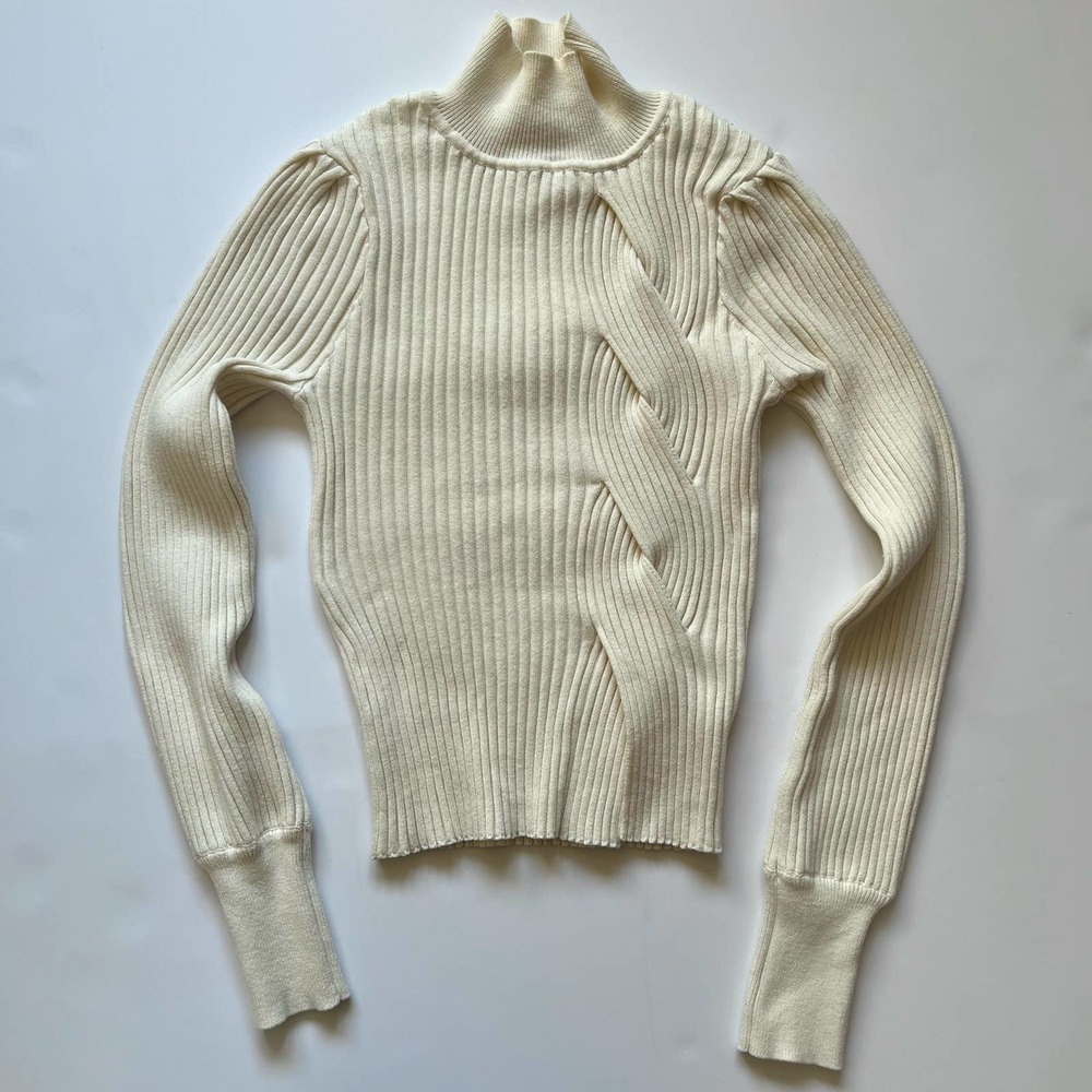 BCBG cream turtleneck, size XS